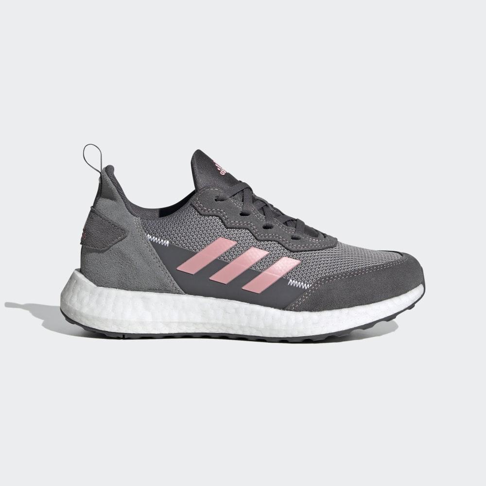 Adidas Boys' RapidaLux S and L Running Shoes Grey/Pink/White Ireland FV2762